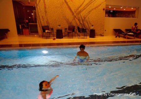 Loews Chicago Hotel pool made just for the little ones to enjoy!